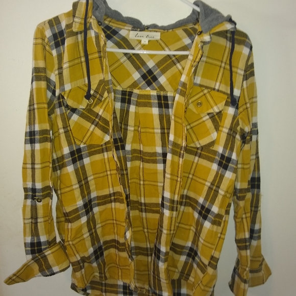 Yellow flannel top - Picture 1 of 1